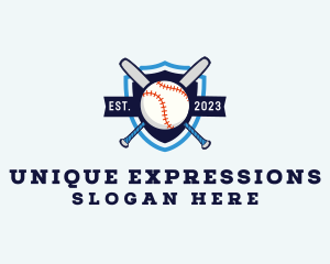 Baseball Sports Shield logo design