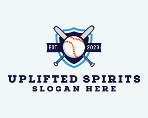 Baseball Sports Shield logo design