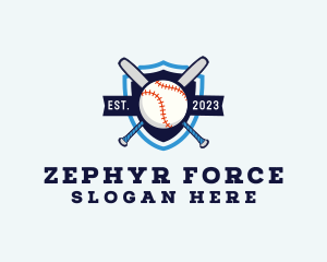 Baseball Sports Shield logo design