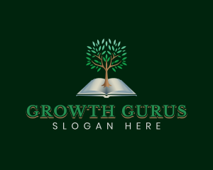 Tree Book Knowledge logo design