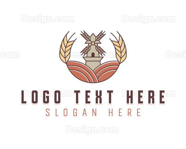 Organic Flour Farm Logo