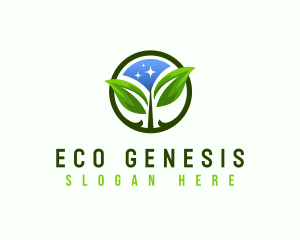 Eco Leaf Nature logo design