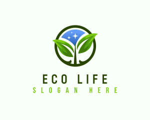 Eco Leaf Nature logo design