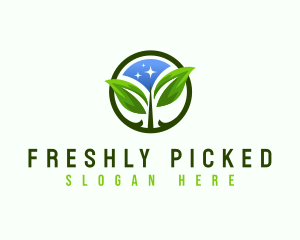 Eco Leaf Nature logo design