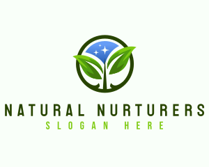 Eco Leaf Nature logo design