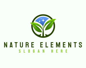 Eco Leaf Nature logo design