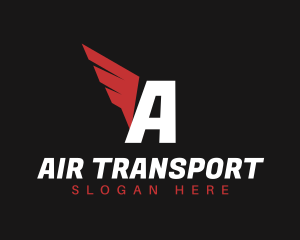 Logistics Wings Delivery logo design