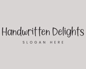 Generic Handwritten Wordmark logo design