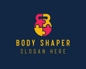 Kettlebell Group Fitness Bootcamp logo design