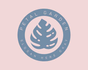 Garden Plant Badge logo design