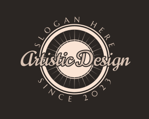 Artistic Script Brand logo design