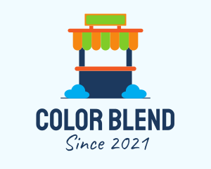 Colorful Kiosk Stand  logo design