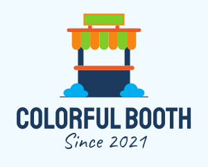 Colorful Kiosk Stand  logo design