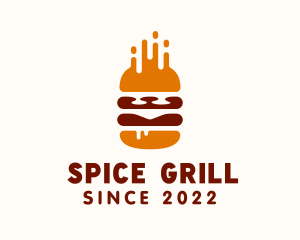 Grill Burger Fast Food  logo design