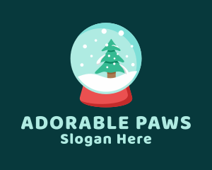 Snow Globe Christmas  Logo