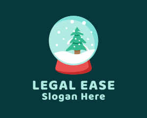 Snow Globe Christmas  Logo