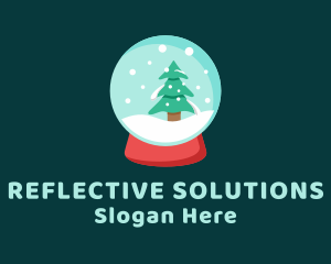 Snow Globe Christmas  Logo