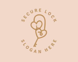 Key Lock Hearts logo