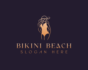 Sexy Swimsuit Woman logo design