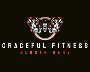 Workout Fitness Muscular logo
