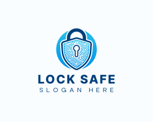 Lock Fingerprint Biometric logo