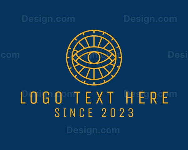 Luxury Eye Grid Astrology Logo