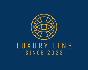 Luxury Eye Grid Astrology logo design