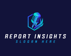 Microphone Media Reporter logo