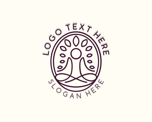 Meditation logo example 3