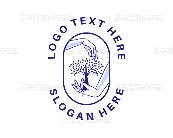 Organic Nature Tree Logo