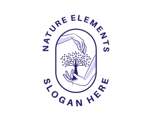 Organic Nature Tree logo design