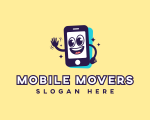 Cartoon Mobile Cellphone logo design