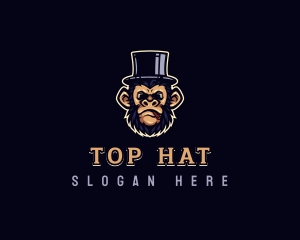 Smoking Monkey Hat logo design