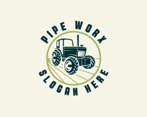 Agriculture Farming Tractor logo design