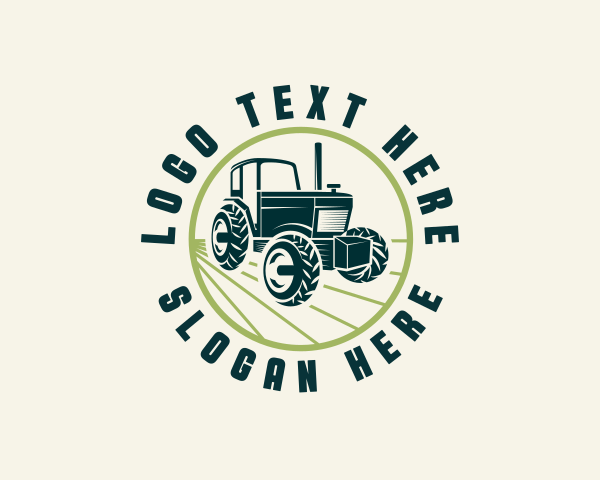 Agriculture Farming Tractor logo