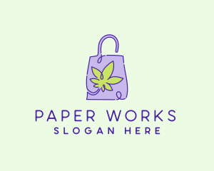 Weed Paper Bag logo design