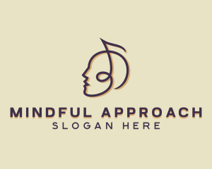 Music Therapy Mindfulness logo design