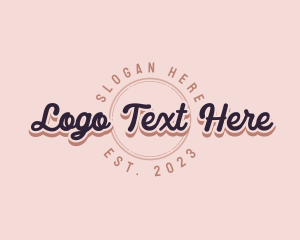 Retro Cursive Business logo