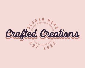 Retro Cursive Business logo design