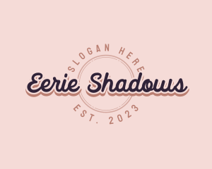 Retro Cursive Business logo design