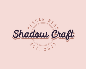 Retro Cursive Business logo design