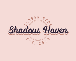 Retro Cursive Business logo design