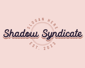 Retro Cursive Business logo design