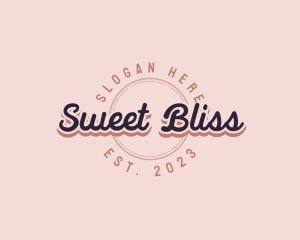 Retro Cursive Business logo design