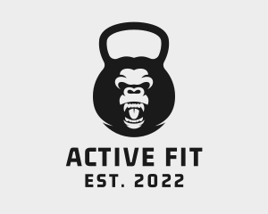 Gorilla Kettlebell Fitness logo design