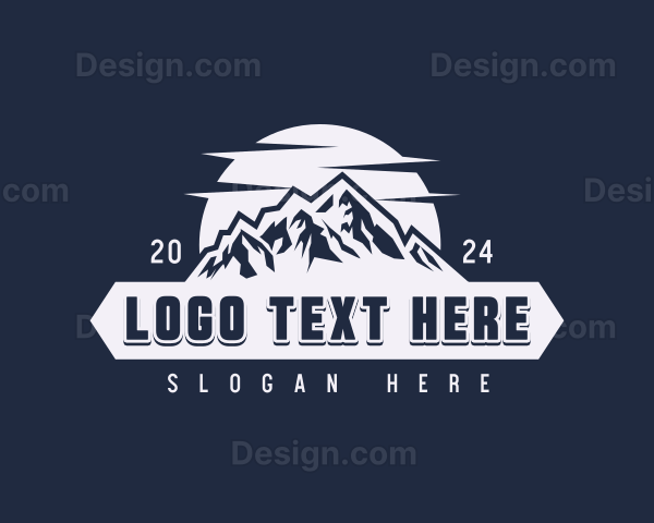 Mountain Scenery Banner Logo