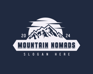 Mountain Scenery Banner logo design