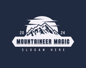 Mountain Scenery Banner logo design