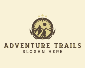 Mountain Trekking  Adventure  logo design