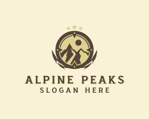 Mountain Trekking  Adventure  logo design